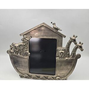 GODINGER Silver Plated NOAH'S ARK Photo Frame Children's Decor Bible